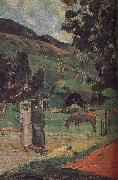 Paul Gauguin Ma and scenery oil on canvas